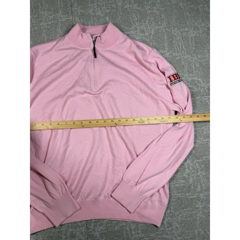 Fairway & Greene Men's Merino 1/4 Zip Windsweater IDI Distributors Men Size L - Picture 2 of 6